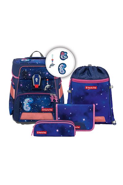 Step By Step Set de ghiozdane școlare Space Reflect, 5 piese