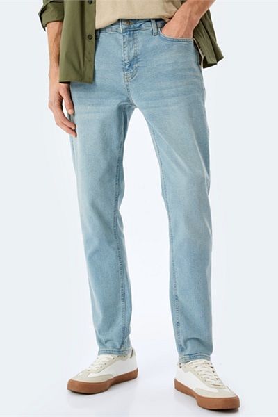 Koton Ανδρικό τζιν παντελόνι Micheal Skinny Light Indigo 5sam40047ıd