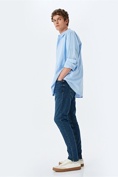 Koton MICHEAL Skinny indigo Ανδρικό Jean Παντελόνι 5SAM40040ID