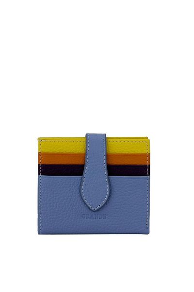Grande Ice Blue Genuine Leather Card Holder - 800-g