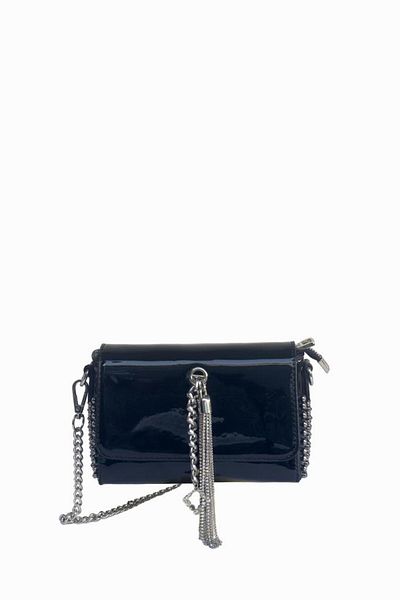 KRISTE BELL Black Patent Leather Women's Crossbody Bag - 26547