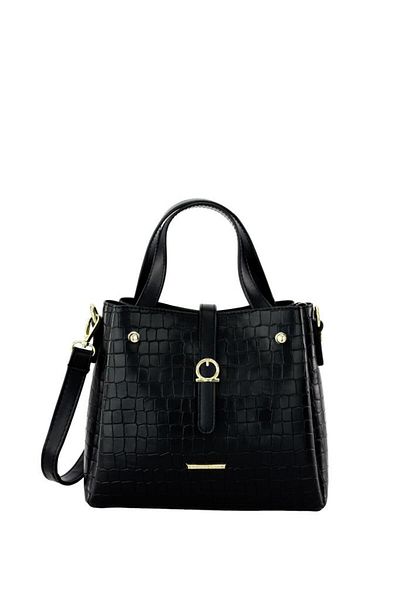 KRISTE BELL Crocodile Black Women's Bag - 7195