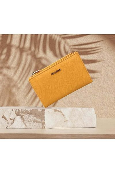 Grande Yellow Genuine Leather Women's Wallet - 2804