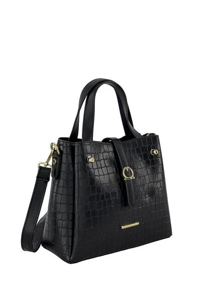 KRISTE BELL Crocodile Black Women's Bag - 7195