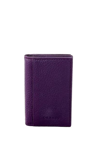 Grande Purple Men's Card Holder - Genuine Leather, 825 Model