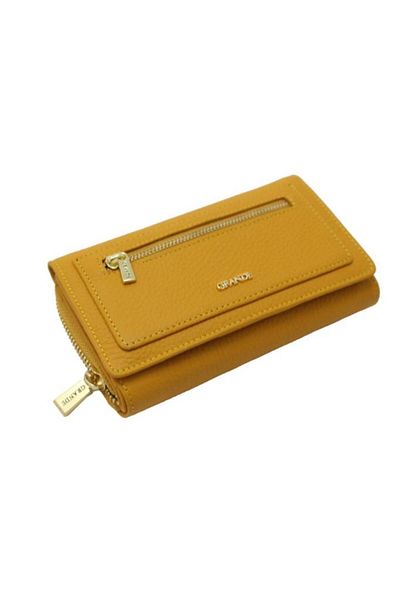 Grande Yellow Genuine Leather Women's Wallet - 2715