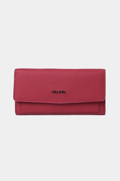 Grande Burgundy Genuine Leather Women's Wallet - Model 2801