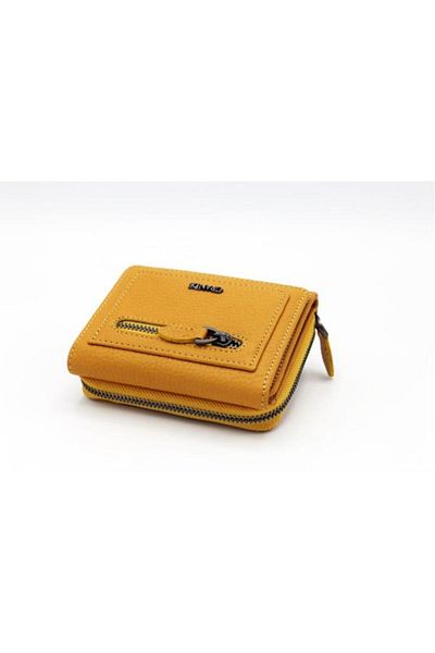 Grande Yellow Genuine Leather Women's Wallet - 2744