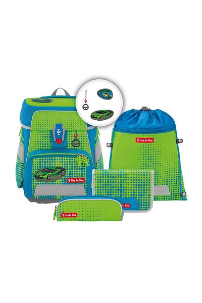 Step By Step Set de ghiozdane școlare Space Neon, 5 piese