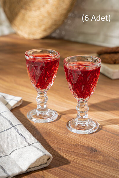 Queen’s Kitchen Amytis 6'lı Ayaklı Cam Kahve Yanı