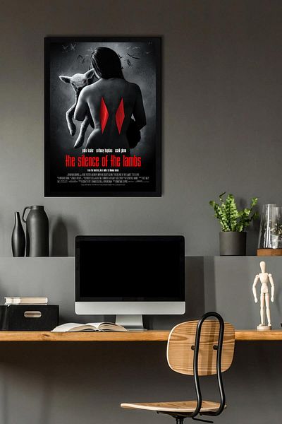 Saturn The Silence of the Lambs Framed Painting - Movie Poster Painting