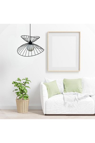 Bamyum Vertigo 50 cm Hängelampe Metall E27 Schwarz