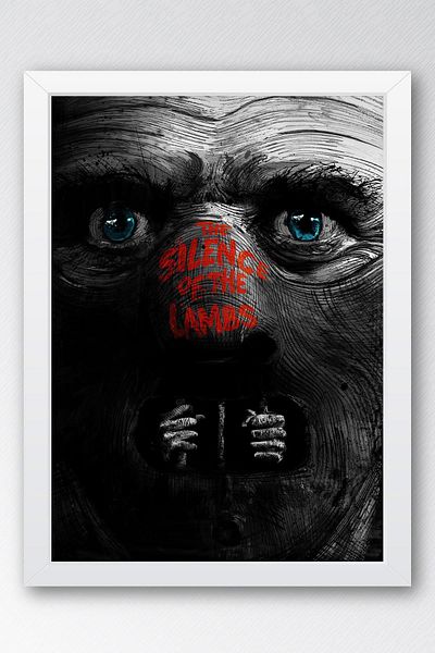 Saturn Silence of the Lambs Pictură înrămată - Pictură poster de film