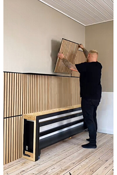 dekobase Meşe 40x40cm Yeni Nesil Akustik Ahşap Duvar Paneli