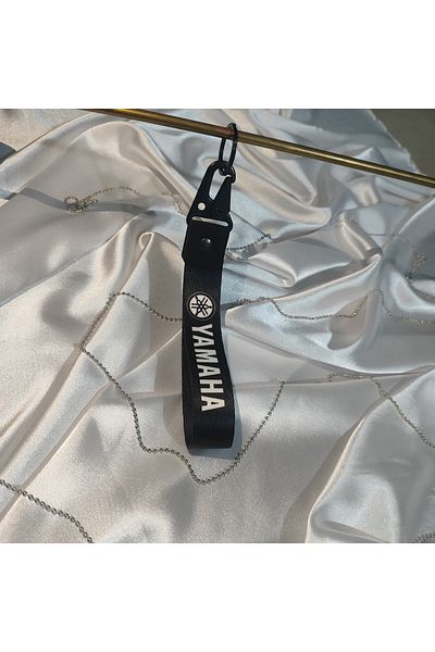 CEBECİOTO Yamaha Compatible Black Cloth Motor Keychain Quality Moto Accessory 19cm Double Print