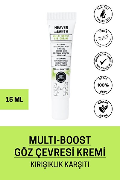 Heaven on Earth Kırışıklık Göz Altı Torba Ve Koyu Halka Karşıtı Göz Çevresi Kremi 15 ml