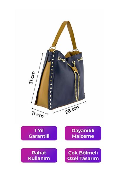KRISTE BELL Navy Blue Women's Shoulder Bag - 7247