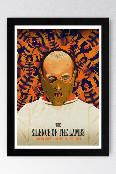 Saturn Silence of the Lambs Pictură înrămată - Pictură poster de film