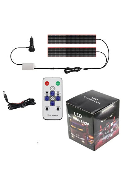 Teknotopia LED Matrix Panel Kamyon ve Tır Için 2in1 Uzaktan Kumandalı Dijital...