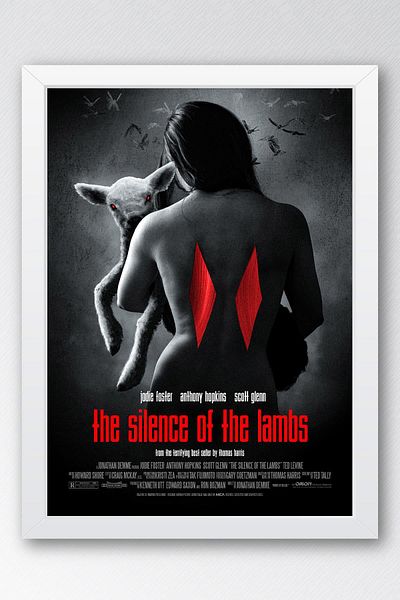 Saturn Silence of the Lambs Pictură înrămată - Pictură poster de film