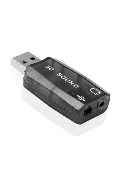 Bİ TIK BİLİŞİM Usb Mi̇c Mi̇krofon Adaptörü 3d Ses Karti Çevi̇ri̇ci̇ Kulaklik ...