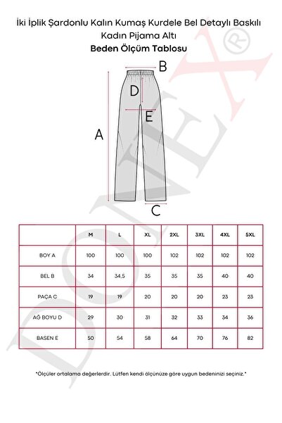 DONEX Cotton Thin Breathable Fabric Ribbon Waist Detail Printed Women's Sleepwear Bottoms Without Pockets