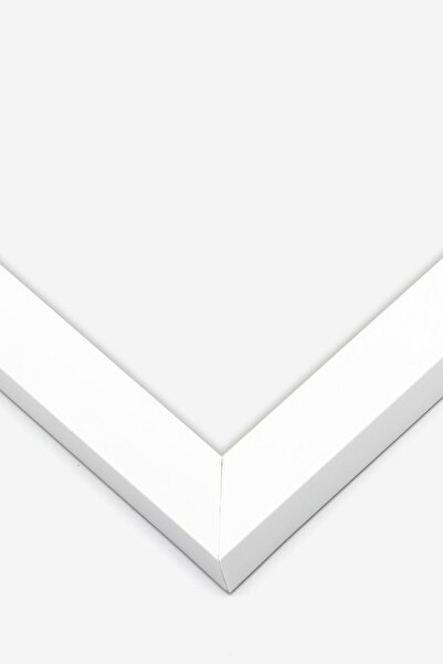 Postifull Beyaz Çerçeveli Tablo Seti, Soft Açık Mavi Duvar Tablosu, 3 Adet Poster Seti, No:300775