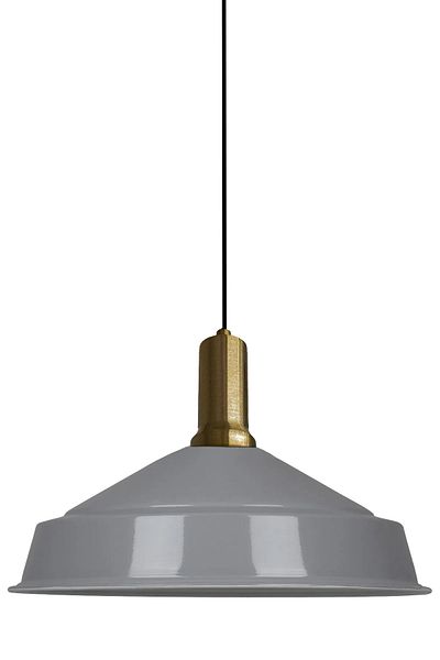 Bamyum Asletl 40 cm Hängelampe Metall E27 Grau
