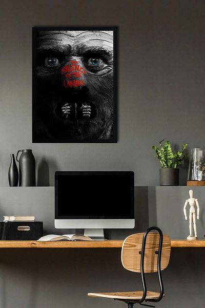 Saturn The Silence of the Lambs Framed Painting - Movie Poster Painting