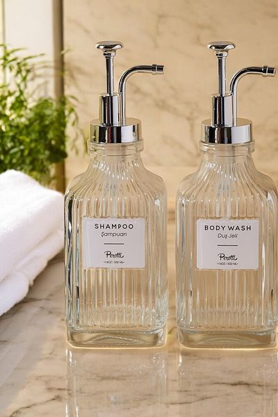 Mirilliahome Σετ σαμπουάν, μαλακτικού και σαπουνιού Clear Glass - 500 m