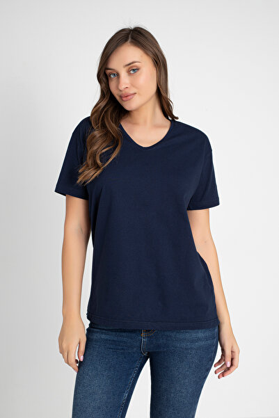 Orly More Γυναικείο μπλουζάκι Mini Slit με V λαιμόκοψη