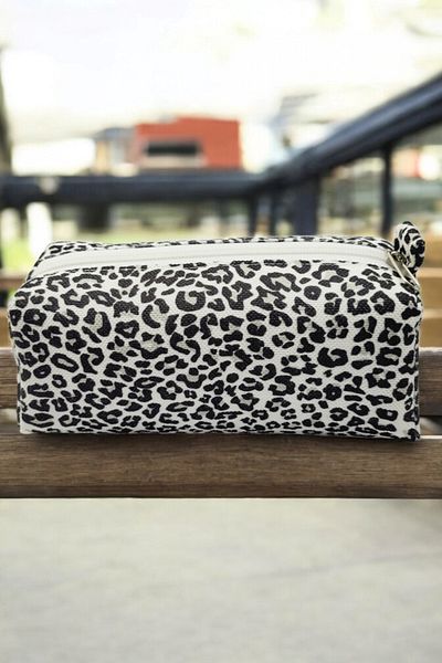 FİYPER Τσάντα μακιγιάζ μολυβοθήκη με σχέδιο Leopard