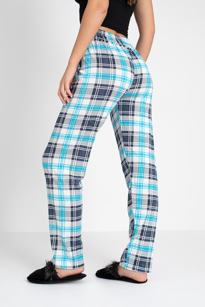 DONEX Cotton Thin Breathable Fabric Ribbon Waist Detail Printed Women's Sleepwear Bottoms Without Pockets