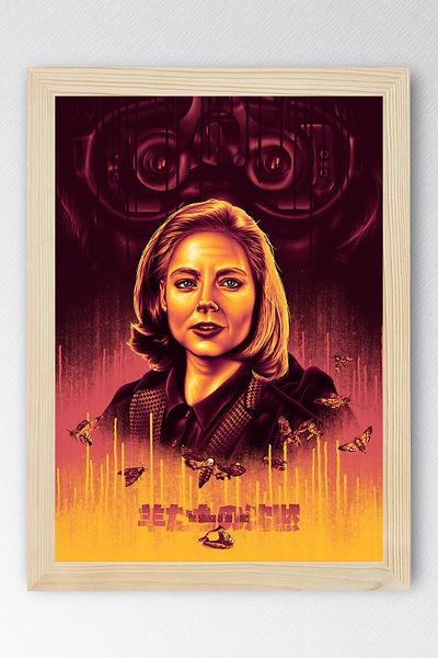 Saturn The Silence of the Lambs Framed Painting - Movie Poster Painting
