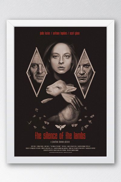 Saturn Silence of the Lambs Pictură înrămată - Pictură poster de film