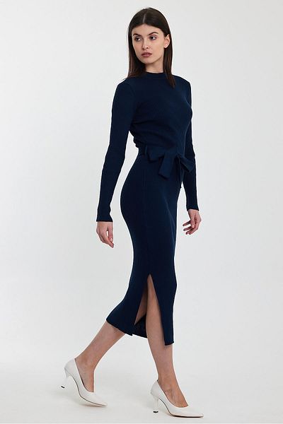 ALEXANDERGARDI Rochie lungă din tricotaj cu nervuri (A92045-S)