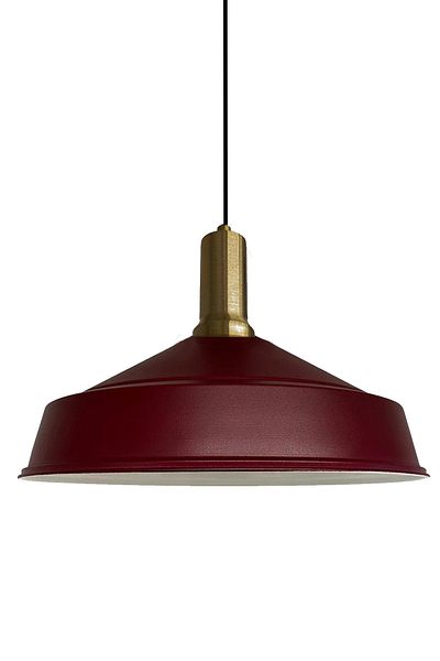 Bamyum Asletl 40 cm Hängelampe Metall E27 Burgundisch