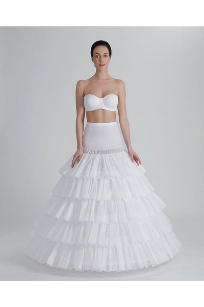 MK MODA ATELİER 5 Strings, 5 Ruffles Elastic Corset Jupon A-Line Wedding Dress, Caftan and Evening Dress