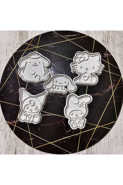 Günyan Store Kuromi, Hello Kitty, My Melody, Pompompurin,Cinnamoroll 5'li Set...