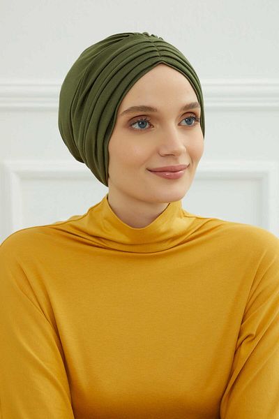 Aisha's Design موديل B-13 بونيم قطن ممشط مطوي