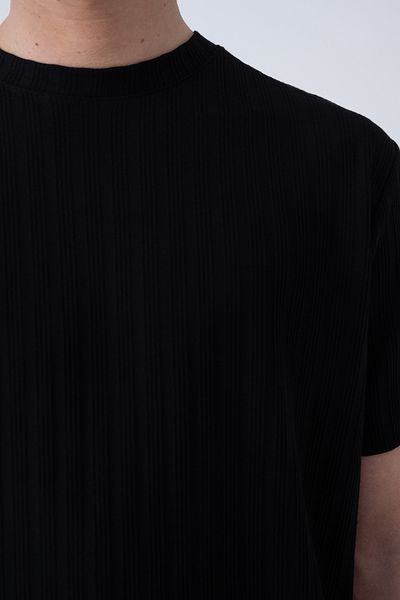 İLKCET MODA Ανδρικό μπλουζάκι Oversize με λεπτές όρθιες ρίγες