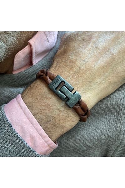 Josh Lederarmband 09284-bra-vb/cognac