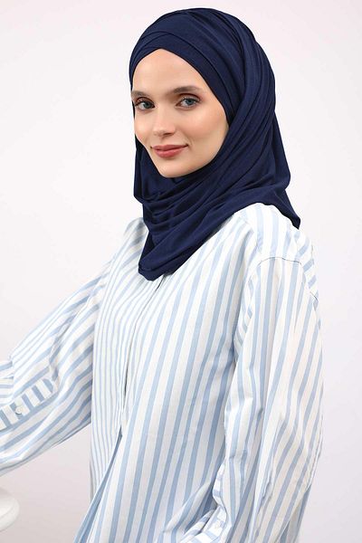 Aisha's Design Practical Combed Cotton Shawl - Front Cross Sewing and Drawstring, Cps-45, Cps-45