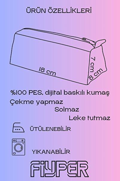 Fiyper Fiyat Performans Ürünleri Mavi Kar tanesi Kalem Kutusu Makyaj Çantası