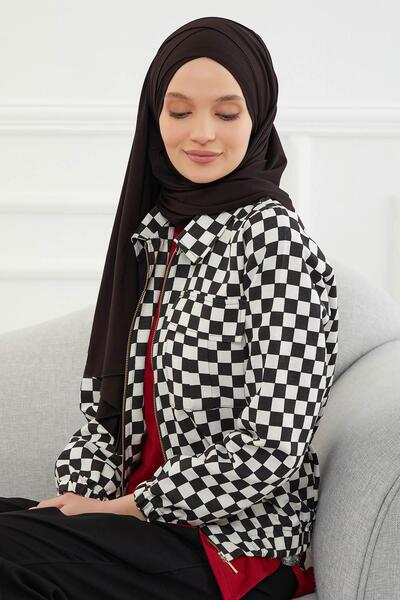 Aisha's Design Cross Stitch Practical Combed Cotton Shawl,Cps-31,Black