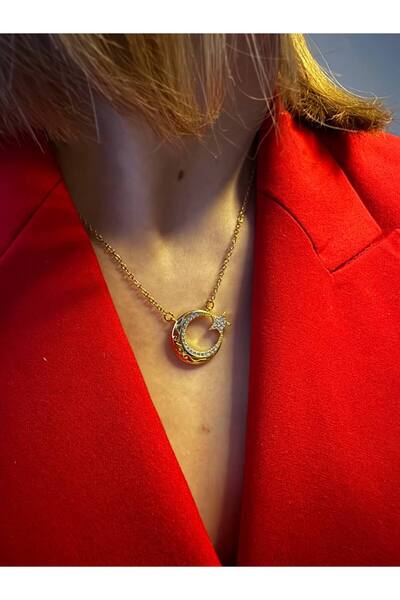 Aytun AY YILDIZ KOLYE ALTIN RENK