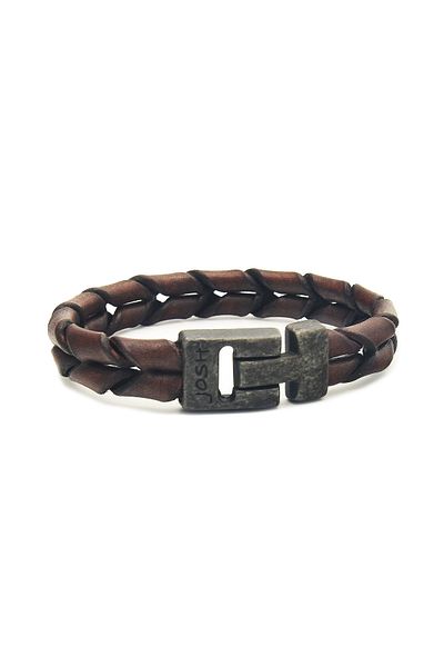 Josh Lederarmband 09284-bra-vb/braun/m