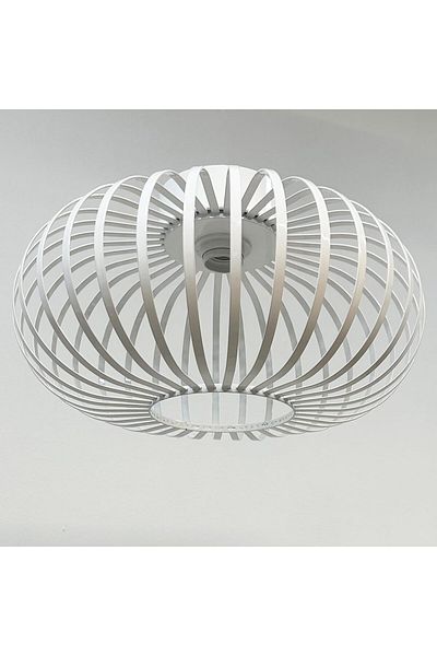Bamyum Vertigo Cage 40 cm Hängelampe Metall E27 Weiß