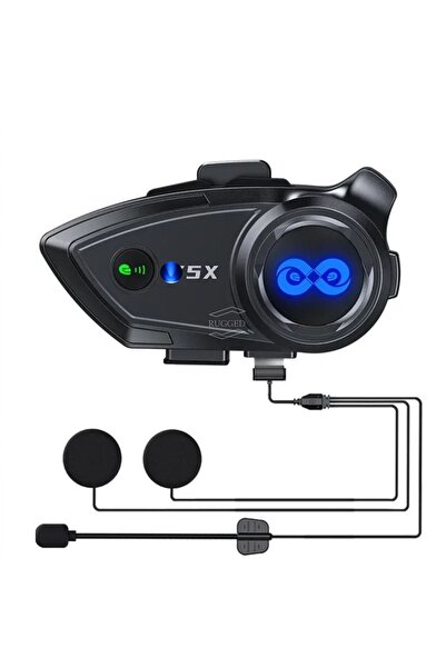 RUGGED 1000 Mt intercom Kask Kulaklık Su Geçirmez 4 Eşleşme 1000 Mt Grup Sohb...