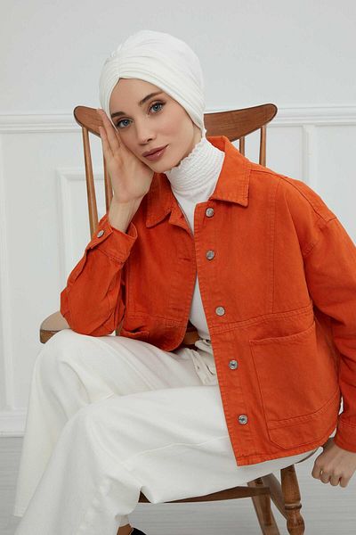 Aisha's Design موديل B-13 بونيم قطن ممشط مطوي